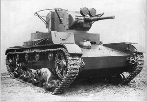 T-26 tank (year 1933 version with cylindrical turret)