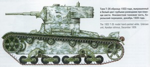 T-26M33 hand-painted white