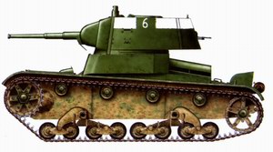 Light tank T-26 of the 1939 model