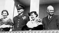 John Eisenhower (second from left) with his wife Barbara (left),his mother Mamie and his father, Dwight.