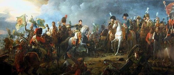 Napoleon at the Battle of Austerlitz, by François Gérard. Following this battle, Napoleon's forces found it difficult to secure the Neapolitan region of Calabria.