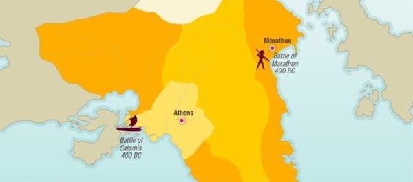 Animated map of Ancient Greece, courtesy of The Map as History. Click on map to start animation.