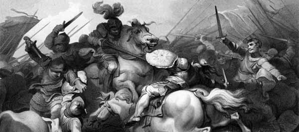 Battle of Bosworth Field by Philip James de Loutherbourg.